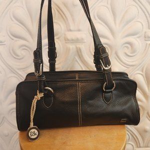 The Sak Black Leather Shoulder Bag. GREAT/EXCELLENT CONDITION!
